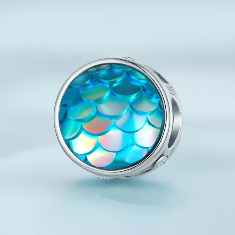 (imagen para) Charm Pandora con estilo de escamas de pez - SCC2412 - Ver 2