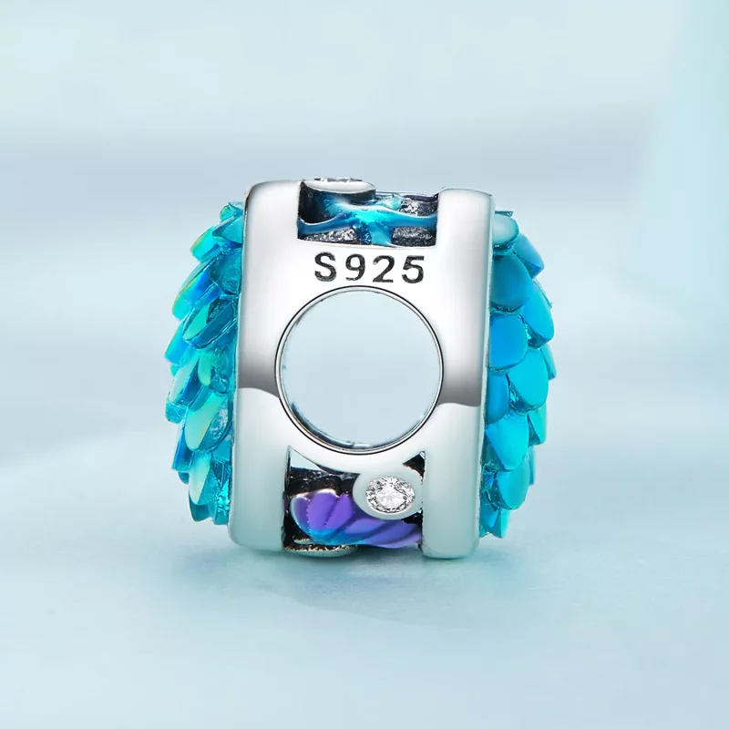 (imagen para) Charm Pandora con estilo de escamas de pez - SCC2412 - Ver 3