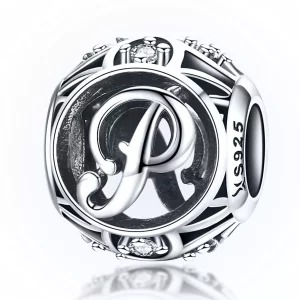 (imagen para) Charm Pandora con estilo de letra P - SCC738-P