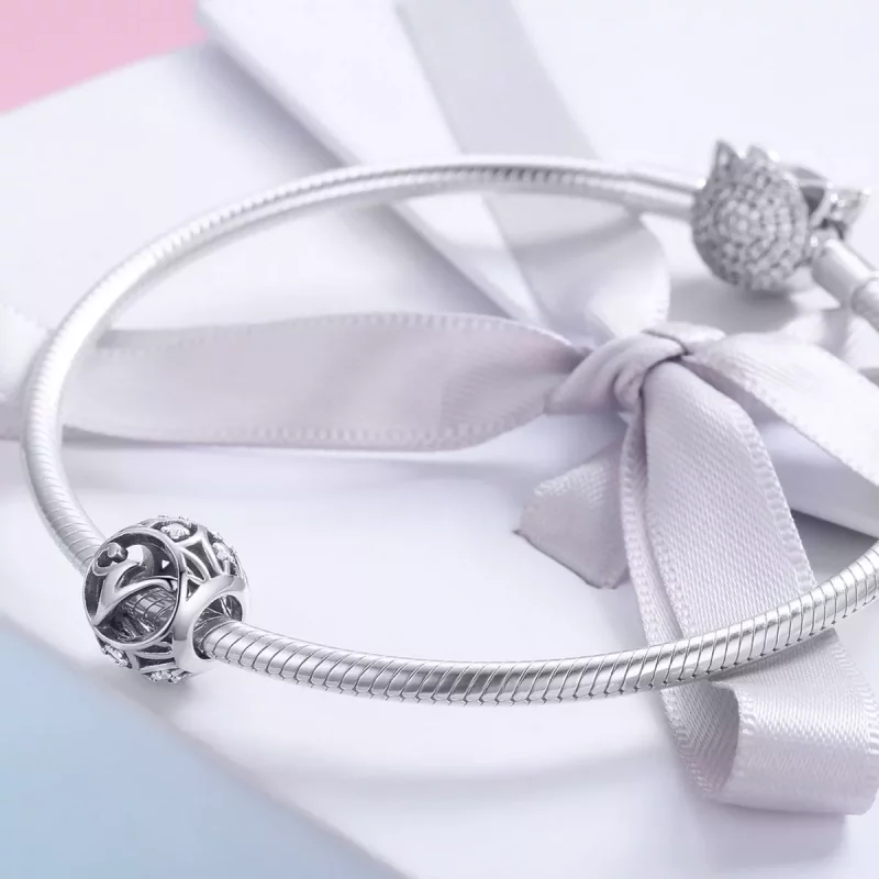 (imagen para) Charm Pandora con letra V - SCC738-V - Ver 4