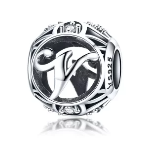 (imagen para) Charm Pandora con letra V - SCC738-V