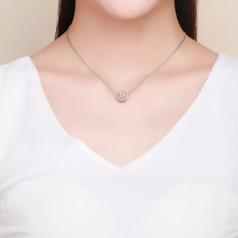 (imagen para) Charm Pandora de estilo dos tonos con brote floreciente - SCC923 - Ver 5