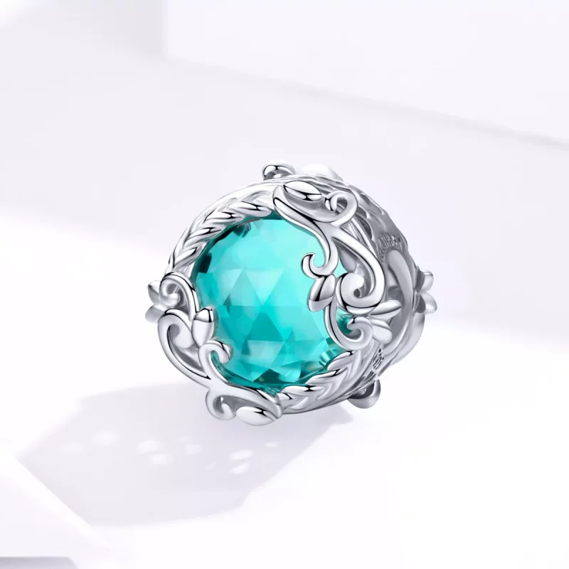 (imagen para) Charm Pandora de estilo plateado "Jardín Secreto" - BSC105 - Ver 2