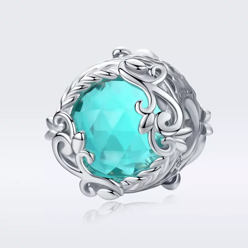 (imagen para) Charm Pandora de estilo plateado "Jardín Secreto" - BSC105 - Ver 5