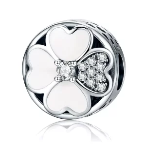 (imagen para) Charm Pandora de plata con estilo de pétalos felices - SCC250