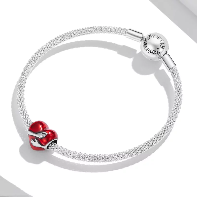 (imagen para) Charm Pandora de Plata Estilo Amor y Abrazos - SCC1847 - Ver 3