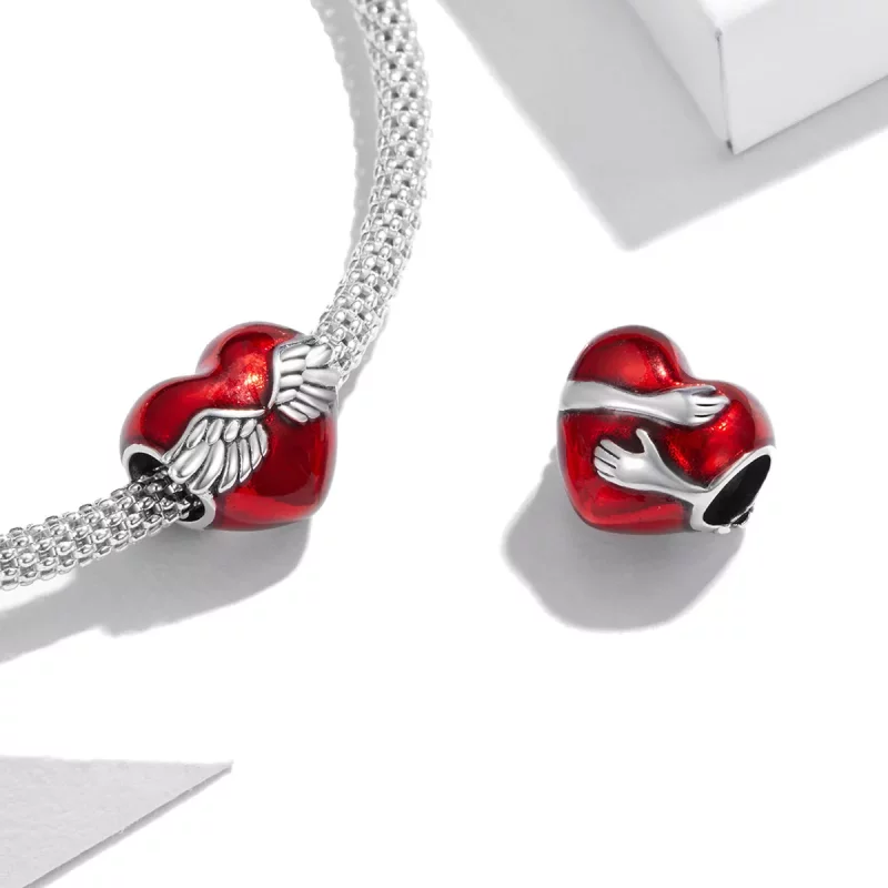(imagen para) Charm Pandora de Plata Estilo Amor y Abrazos - SCC1847 - Ver 4