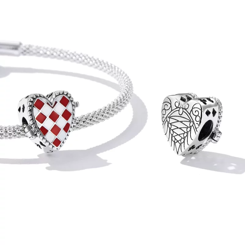 (imagen para) Charm Pandora en estilo de reloj de amor - SCC2245 - Ver 4