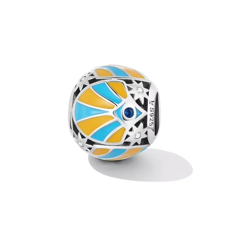 (imagen para) Charm Pandora estilo de hombre con ojos de estrella de colores contrastantes - S - Ver 2