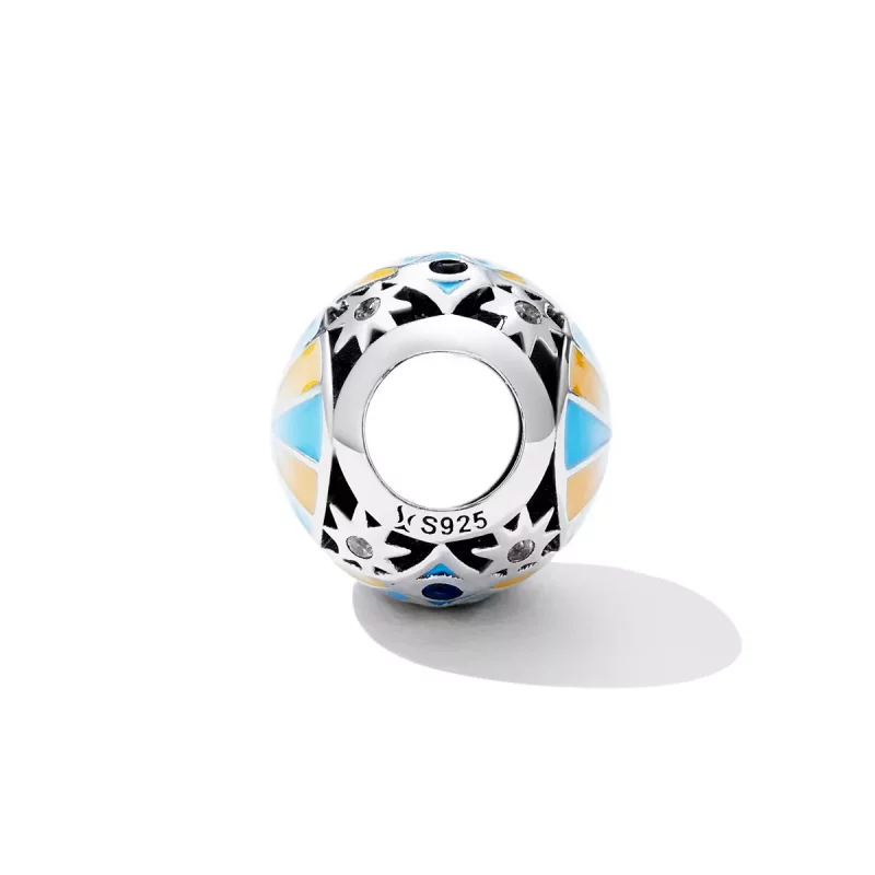 (imagen para) Charm Pandora estilo de hombre con ojos de estrella de colores contrastantes - S - Ver 3