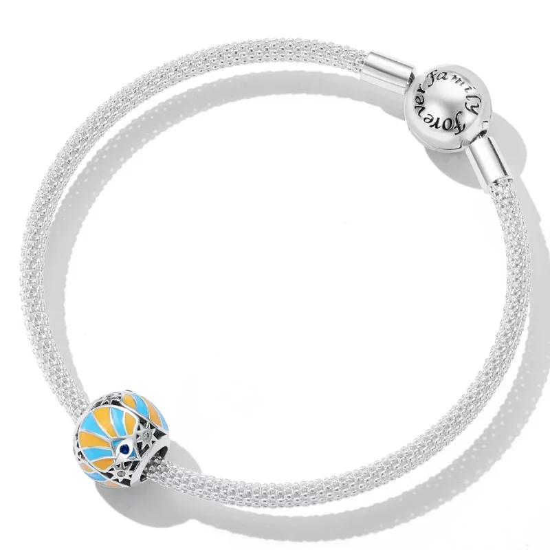 (imagen para) Charm Pandora estilo de hombre con ojos de estrella de colores contrastantes - S - Ver 5