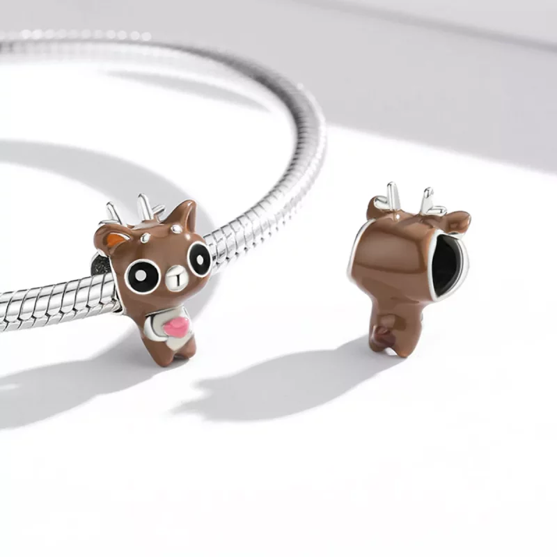 (imagen para) Charm Pandora estilo gracioso ciervo - SCC1934 - Ver 4