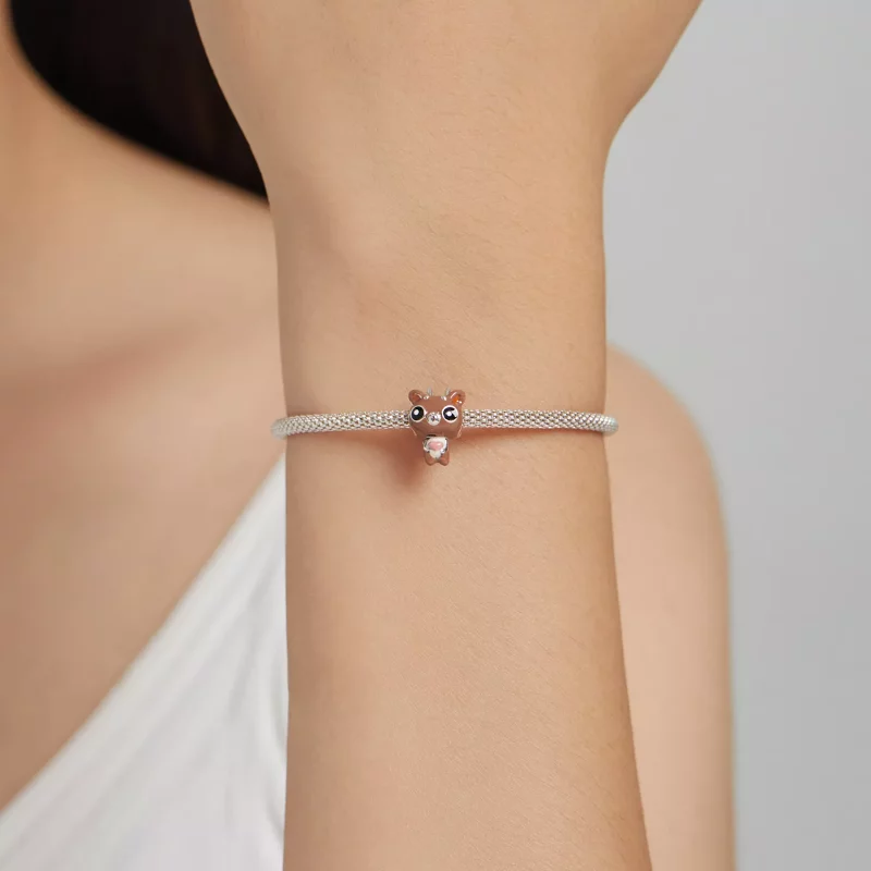 (imagen para) Charm Pandora estilo gracioso ciervo - SCC1934 - Ver 5