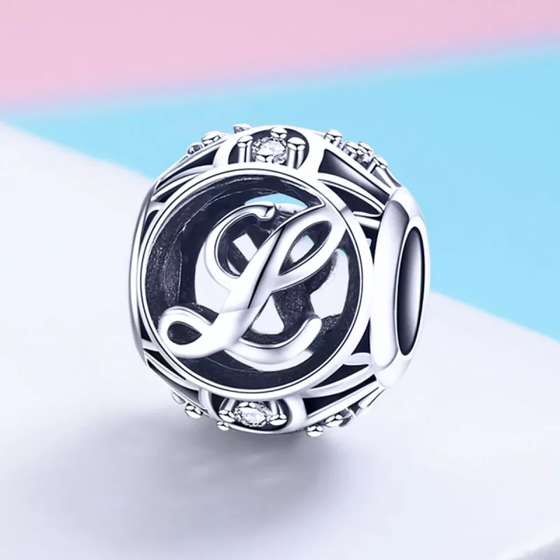 (imagen para) Charm Pandora estilo letra L - SCC738-L - Ver 2
