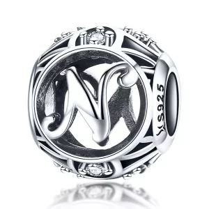 (imagen para) Charm Pandora estilo letra N - SCC738-N