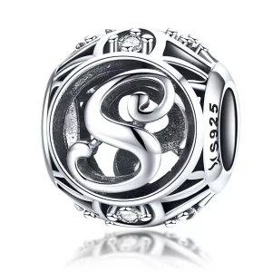 (imagen para) Charm Pandora estilo letra S - SCC738-S