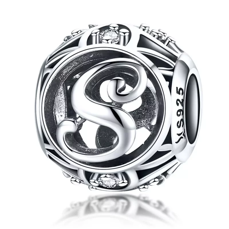 (imagen para) Charm Pandora estilo letra S - SCC738-S