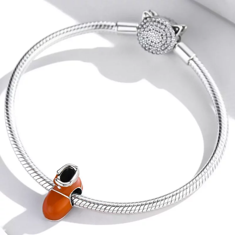 (imagen para) Charm Pandora Style de Botitas de Algodón Pequeñas - SCC2000 - Ver 3