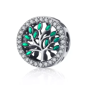 (imagen para) Charm Pandora Style en plata con diseño de árbol de la vida - SCC1095