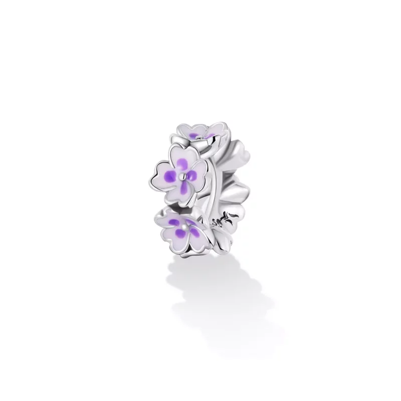 (imagen para) Charm separador estilo Pandora con flores - SCC2212 - Ver 2