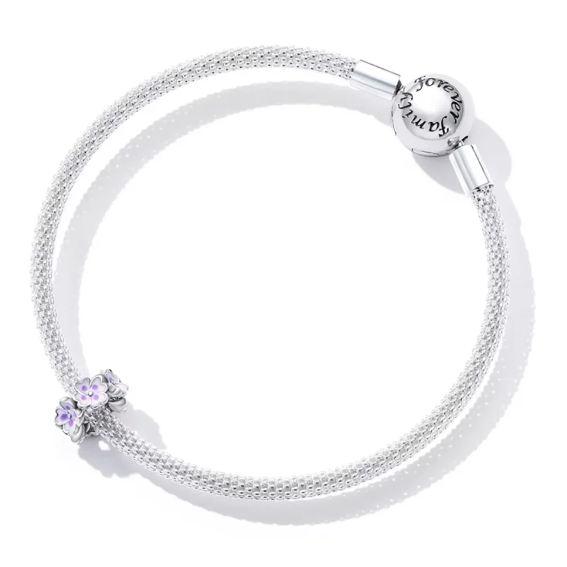 (imagen para) Charm separador estilo Pandora con flores - SCC2212 - Ver 5