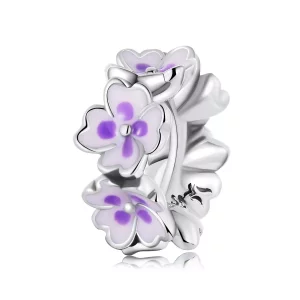 (imagen para) Charm separador estilo Pandora con flores - SCC2212