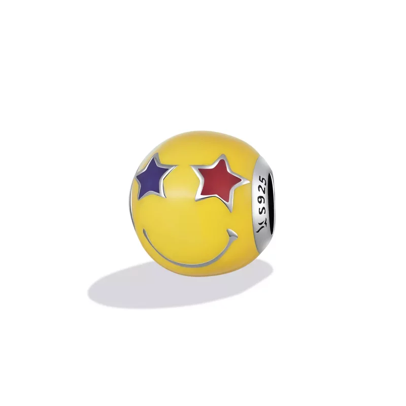 (imagen para) Charm Smiley Ojo de Estrella Estilo Pandora - SCC2190 - Ver 2