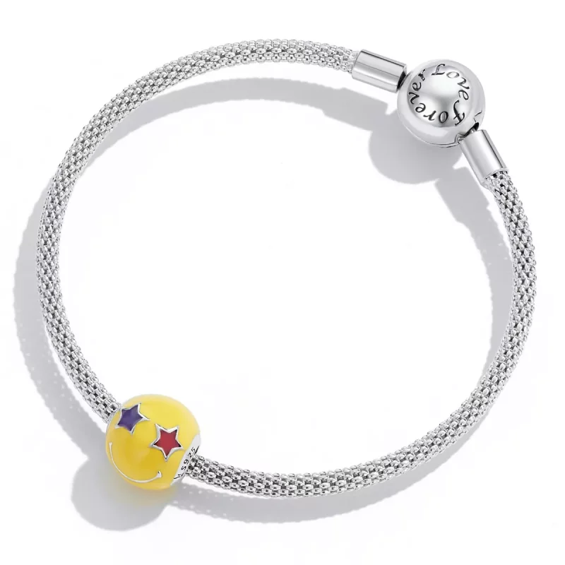 (imagen para) Charm Smiley Ojo de Estrella Estilo Pandora - SCC2190 - Ver 4