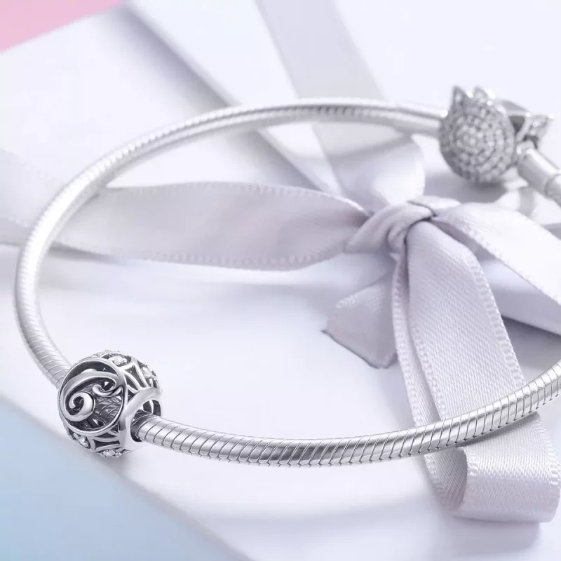(imagen para) Charm tipo letra C estilo Pandora - SCC738-C - Ver 4