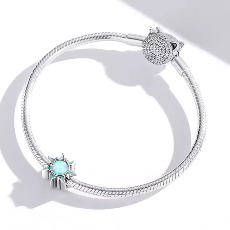 (imagen para) Charm tipo Pandora con Opal y Solcito - BSC509 - Ver 4