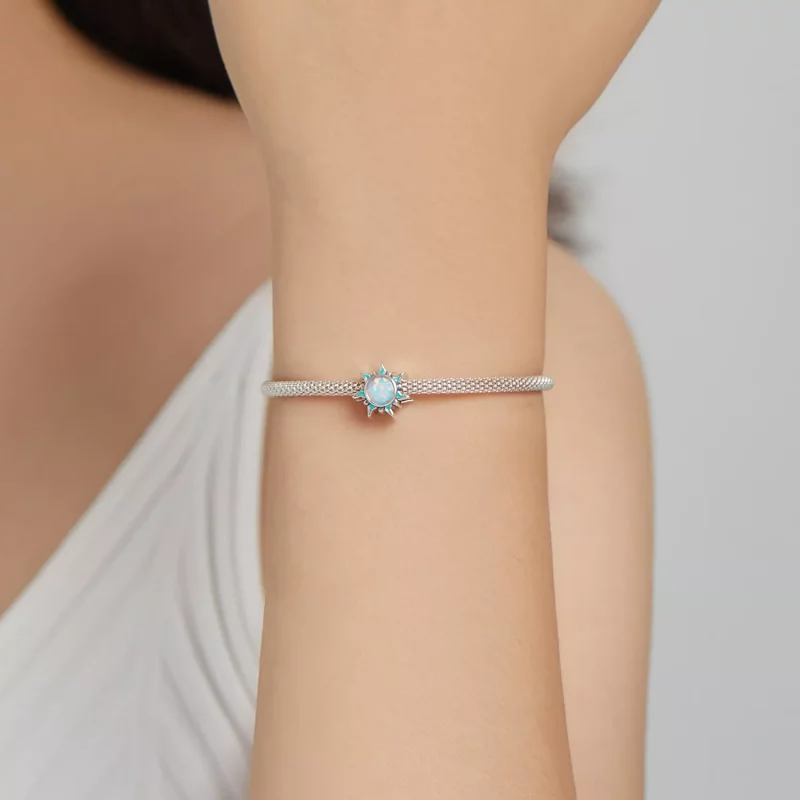 (imagen para) Charm tipo Pandora con Opal y Solcito - BSC509 - Ver 5