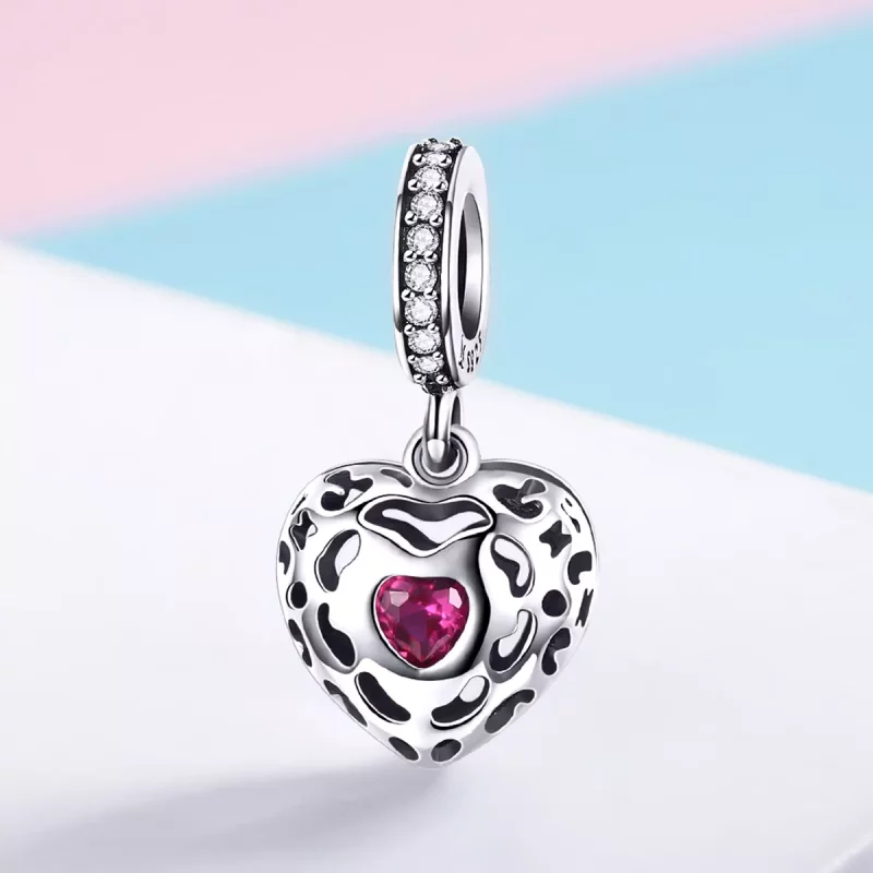 (imagen para) Dije de plata estilo Pandora con colgante de felicidad - SCC1007 - Ver 3