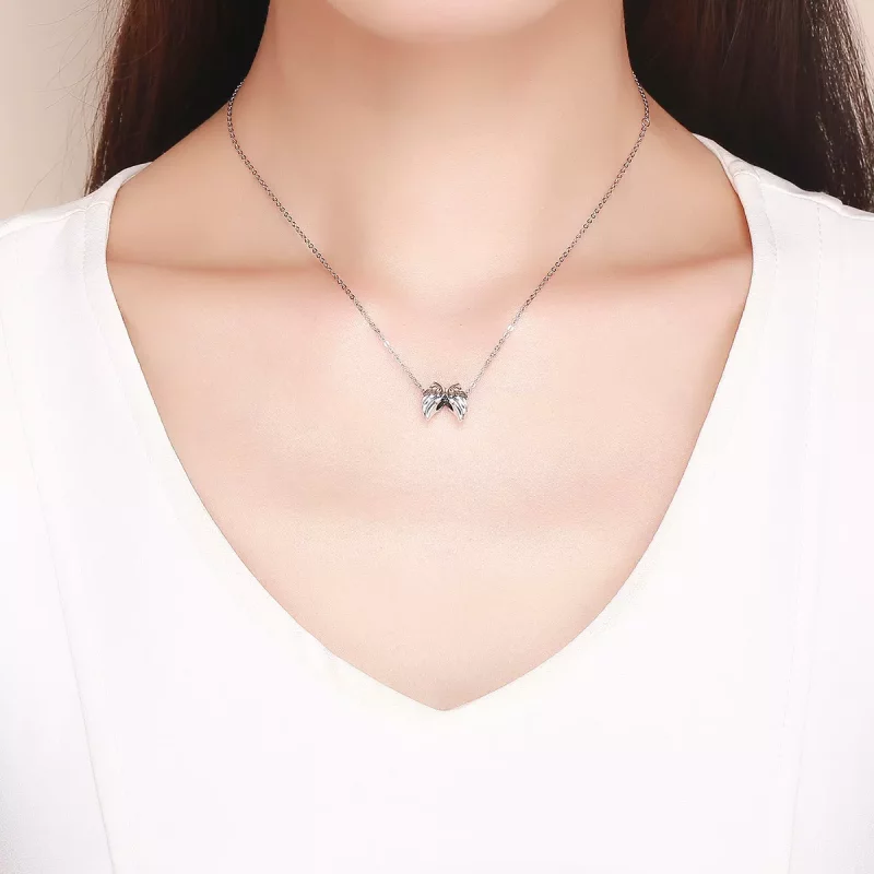 (imagen para) Encanto de alas guardianas de plata con estilo Pandora - SCC1091 - Ver 3
