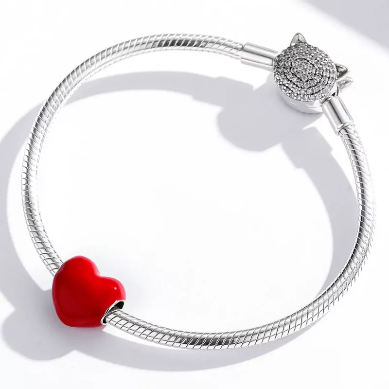 (imagen para) Encanto de Amor Simple Estilo Pandora - SCC1986-RD - Ver 3