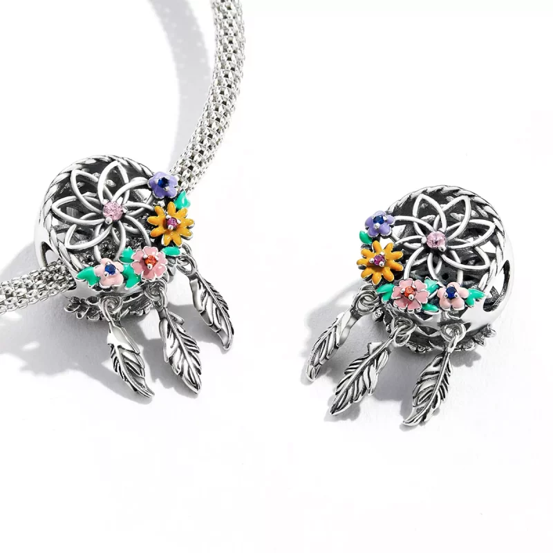 (imagen para) Encanto de Atrapasueños con Corona de Estilo Pandora - BSC589 - Ver 3