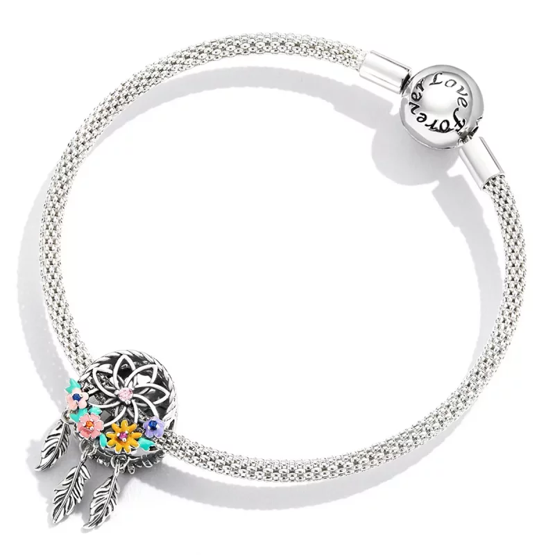 (imagen para) Encanto de Atrapasueños con Corona de Estilo Pandora - BSC589 - Ver 4