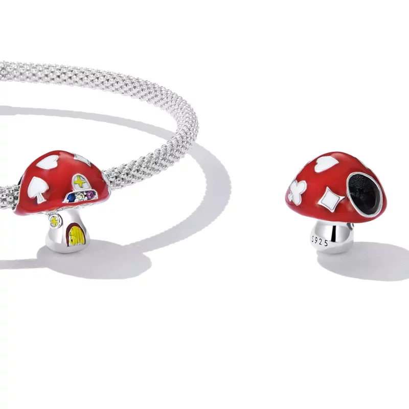 (imagen para) Encanto de Casa de Hongo Exquisito al estilo de Pandora - SCC2246 - Ver 4