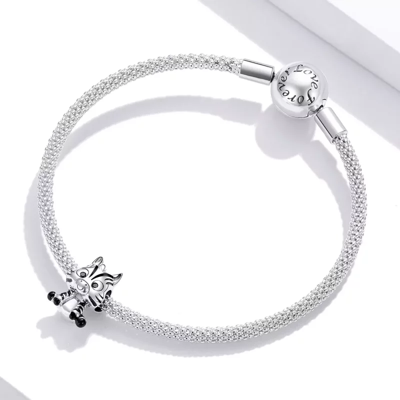(imagen para) Encanto de Cebra de Estilo Pandora en Plata - BSC387 - Ver 3