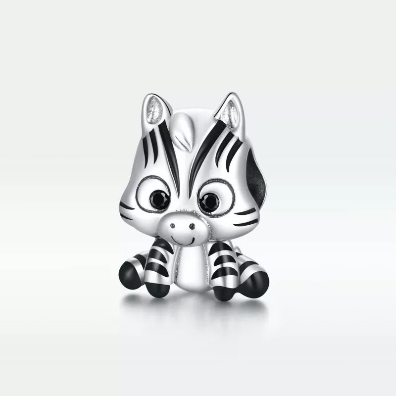 (imagen para) Encanto de Cebra de Estilo Pandora en Plata - BSC387 - Ver 5