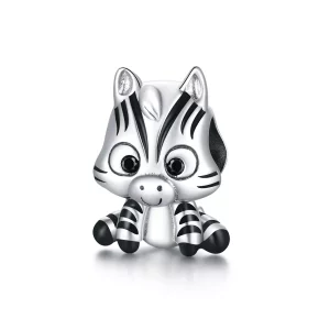 (imagen para) Encanto de Cebra de Estilo Pandora en Plata - BSC387