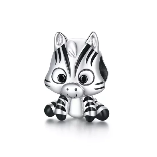 (imagen para) Encanto de Cebra de Estilo Pandora en Plata - BSC387