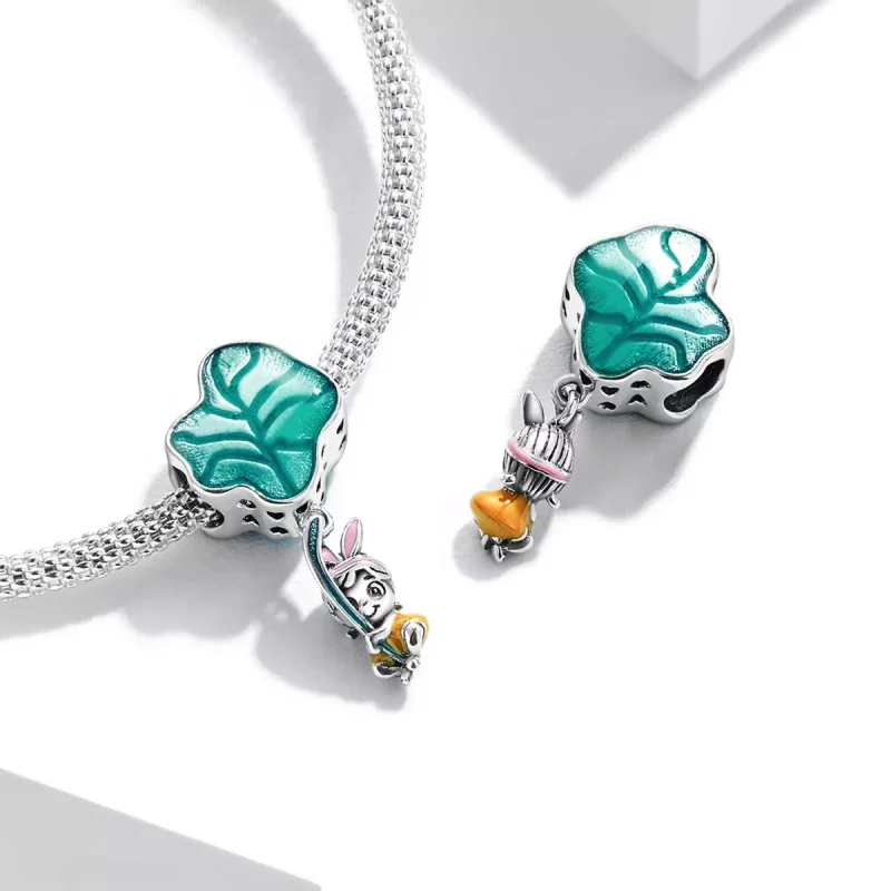 (imagen para) Encanto de estilo Pandora de hoja chilena - SCC2114 - Ver 4