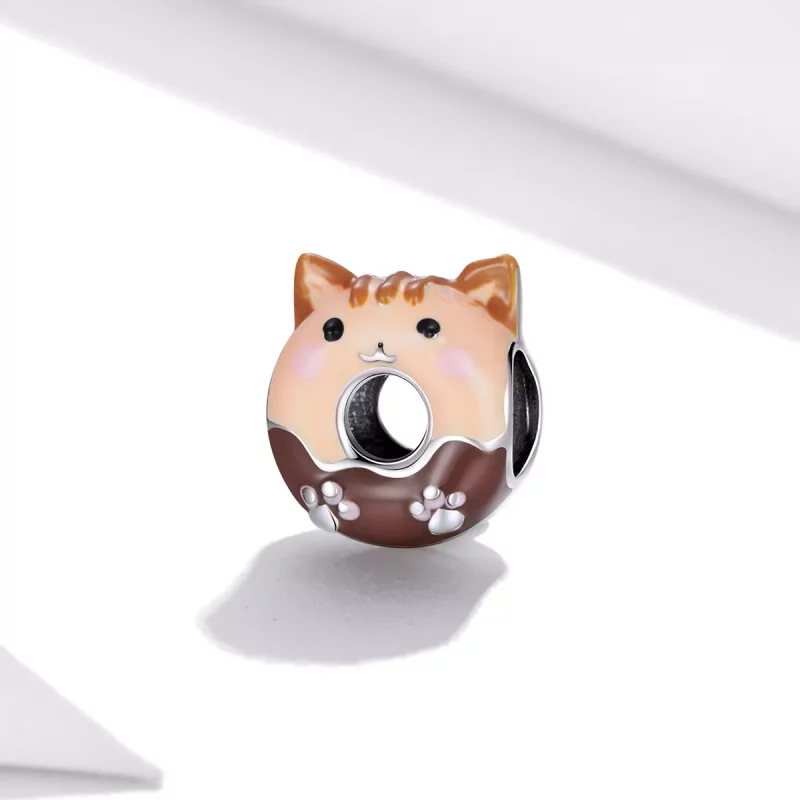 (imagen para) Encanto de estilo Pandora Kitty Donuts - SCC1877 - Ver 2