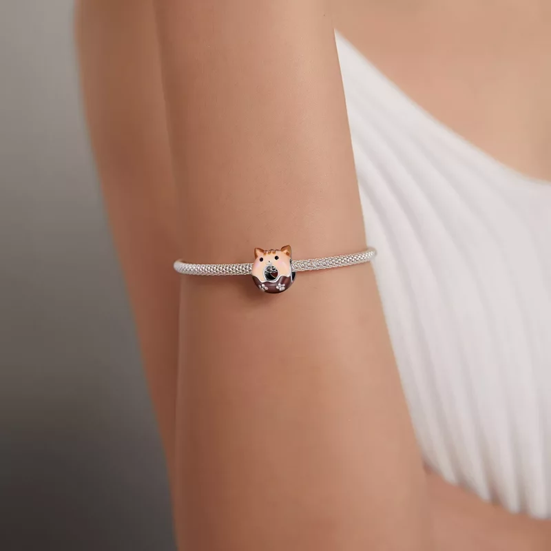 (imagen para) Encanto de estilo Pandora Kitty Donuts - SCC1877 - Ver 5