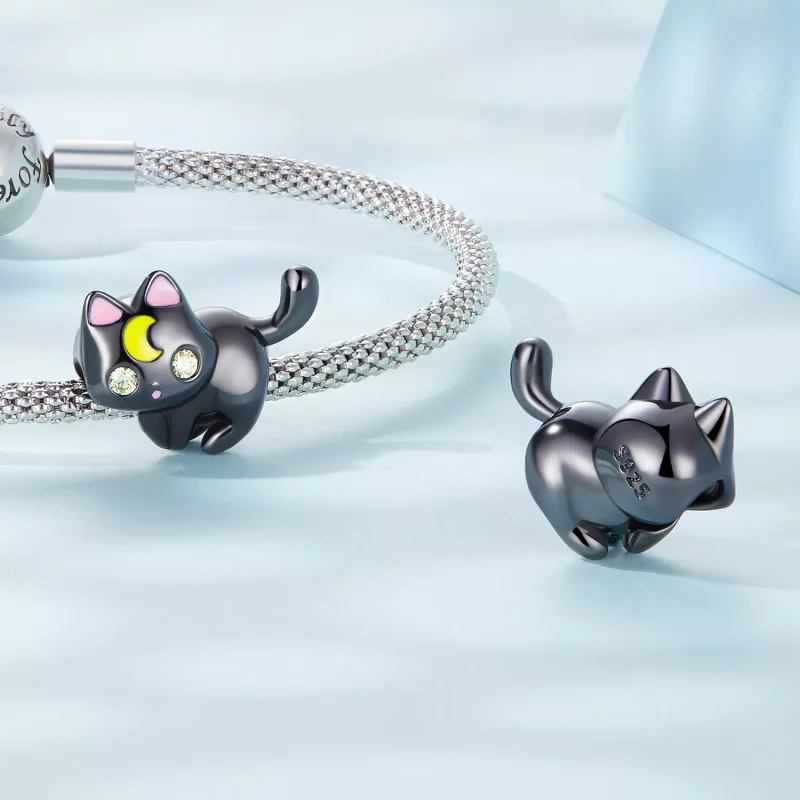 (imagen para) Encanto de gato lunar estilo Pandora - SCC2386 - Ver 4