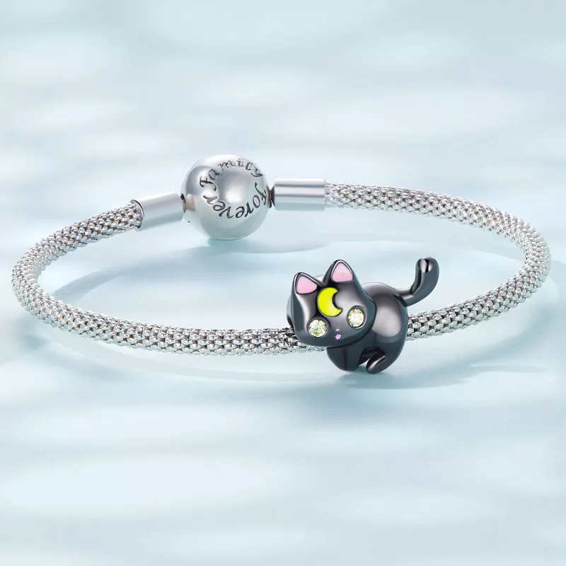 (imagen para) Encanto de gato lunar estilo Pandora - SCC2386 - Ver 5