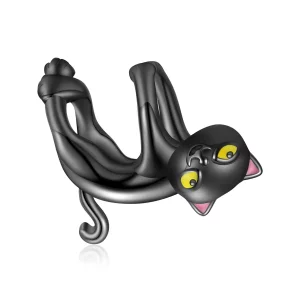 (imagen para) Encanto de gato negro lindo estilo Pandora - BSC520