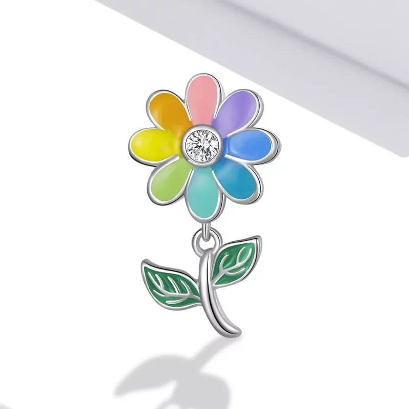 (imagen para) Encanto de girasol colorido estilo Pandora - SCC2088 - Ver 2