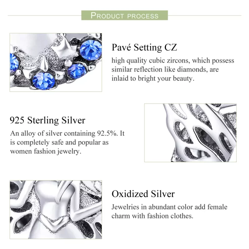 (imagen para) Encanto de Hada de Plata al Estilo Pandora - BSC027 - Ver 7
