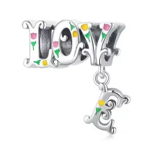 (imagen para) Encanto de letras tridimensionales de estilo Pandora - BSC518